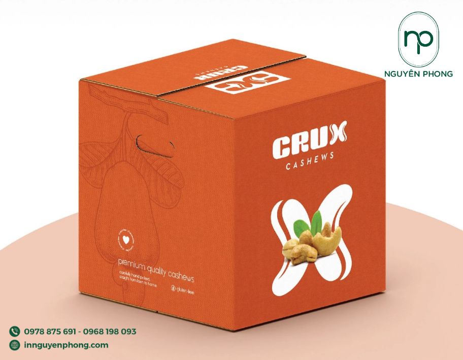 Mẫu logo ngũ cốc in trên hộp carton